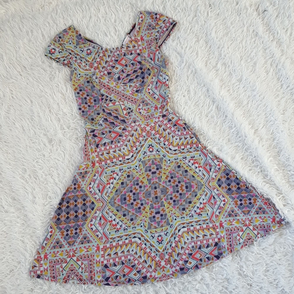 Mosaic A line Dress